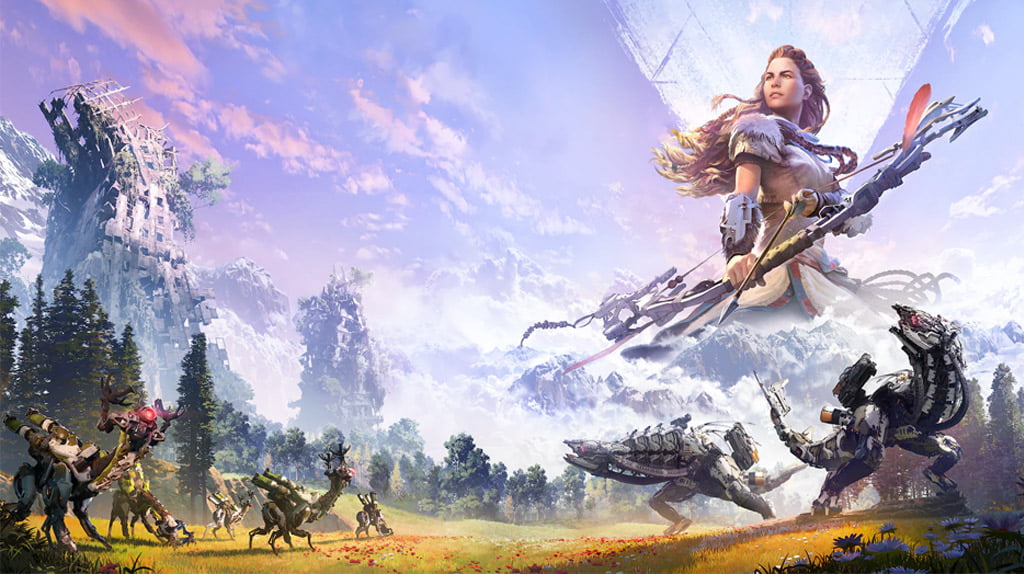 Capa de Horizon Zero Dawn, um dos melhores jogos do PS4