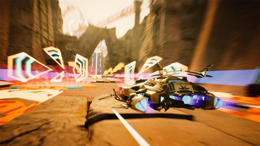 Carro futurista em Redout 2, o jogo grátis Epic Games
