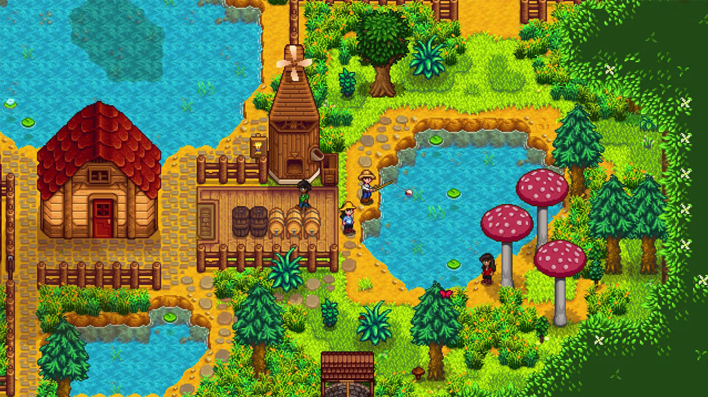 Cena de Stardew Valley, um incrível game independente