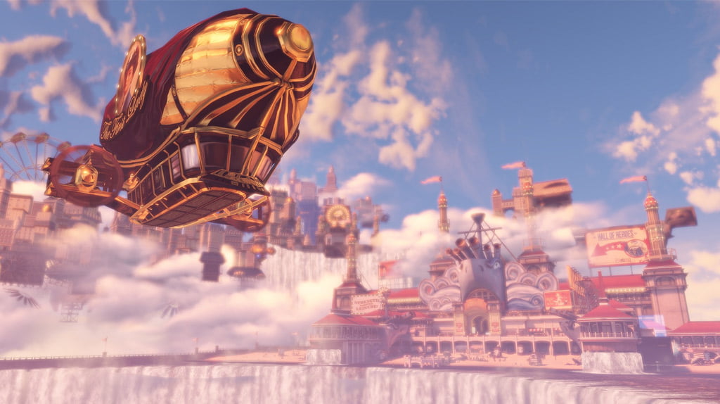 Paisagem bonita em BioShock Infinite