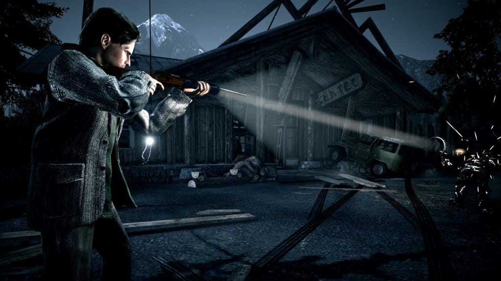 Uma cena de Alan Wake Remastered - Uma das joias dos jogos de terror para pc, com uma história que prende do começo ao fim