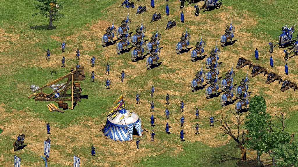 Uma cena de Age of Empires II - Estratégia épica e batalhas históricas tornam este jogo lendário