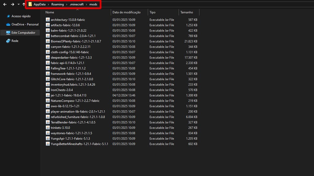 Passo a passo de como baixar mods no Minecraft