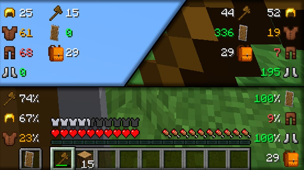 Uma captura de Inventory HUD+ - Personalize seu inventário com os melhores mods para Minecraft
