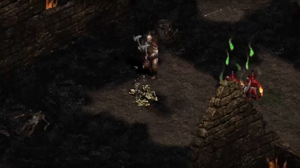 Uma cena de Diablo II - Mergulhe em um universo sombrio cheio de desafios infernais